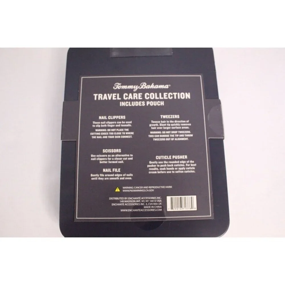 Tommy Bahama Travel‎ Nail Set Nail Care Fingernail, Toe Clipper, Scissors New